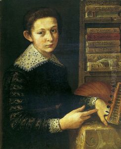 Portrait of a boy holding a lute, possibly Tomasz Zamoyski (1594-1638)