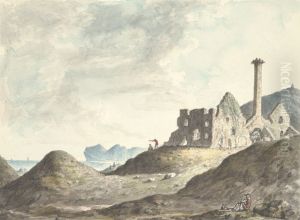 Bryn Euryn, & distant view of Penmon Rhos by John Ingleby