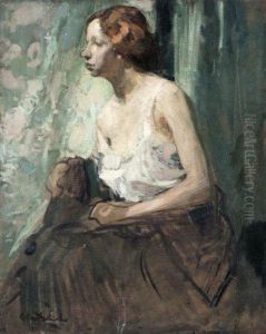 Femme En Debardeur. by Claudio Castelucho