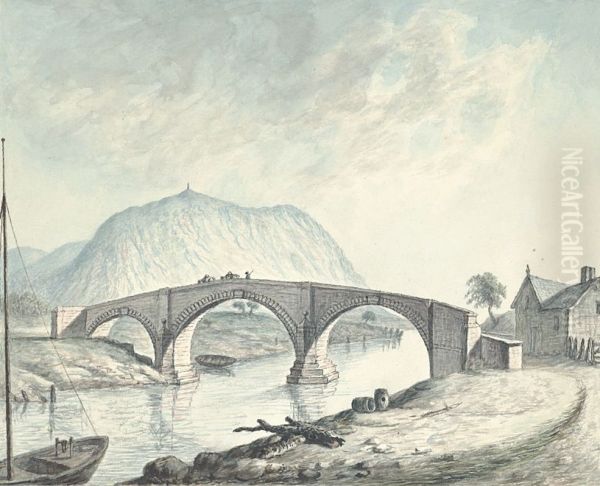 Llandreinio Bridge and Rodney's Pillar - view 1
