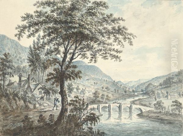 Llansanfraid Bridge, Glyndwrdwy - view 1