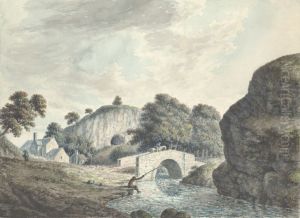 Tomen y Faerdre & cave, Llanarmon, Tomen y Faerdre & cave, Llanarmon,