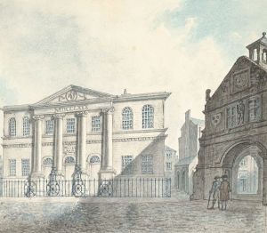 Town Hall Shrewsbury and the Old Market House by John Ingleby