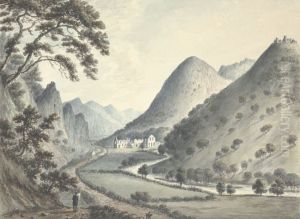 View near Llangollen, Denbighshire by John Ingleby