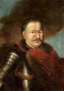 Portrait of a nobleman in armour and delia (cloak)