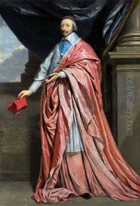 Portrait of cardinal Richelieu by Philippe de Champaigne