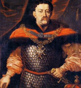 Portrait of John III Sobieski with the Order of the Holy Spirit.