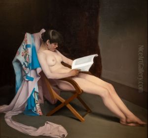 The Reading Girl by Theodore Roussel
