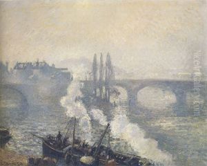 Camille Pissarro - Pont Corneille a Rouen, brume du matin 1127.jpg