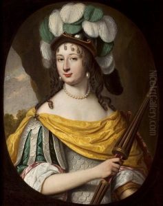 Krystyna Wazowna (1626-1689) w stroju Minerwy (?)
