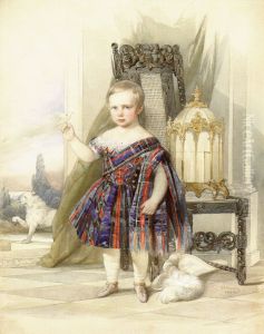 Portretgercoga Nikolaa Maksimilianovica Lejhtenbergskogorebenkom. by Woldemar Hau