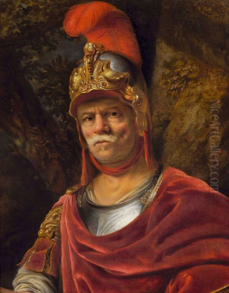 Man in a golden helmet (Mars) - view 1
