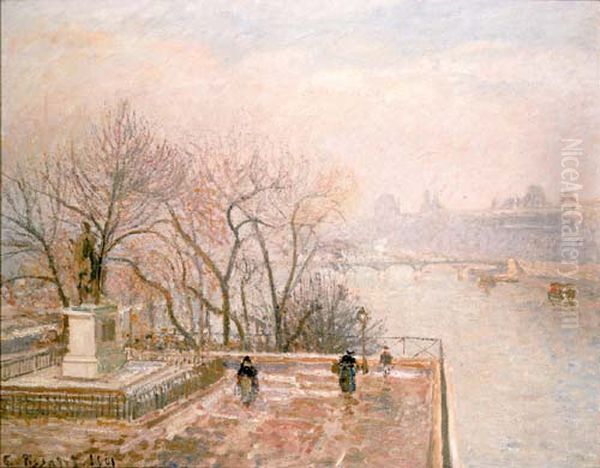 The Louvre, Sunset, Hoar-Frost (Second Series) - view 1