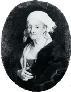 Portrait of an old woman. by Niccolo Cassana