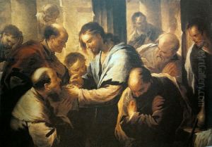 The Communion of the Apostles. by Luca Giordano