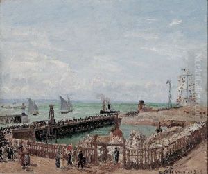 Entrance to the Harbour at Le Havre with the West Breakwater, Sunlight, Morning