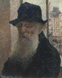Self-Portrait with Hat by Camille Pissarro