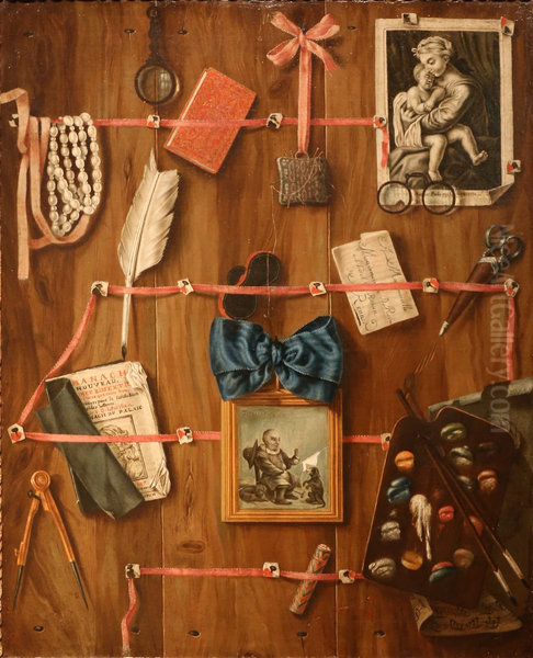Trompe-l'oeil a la gravure de Sarrabat - view 1