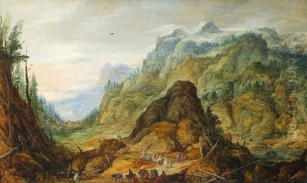 Rocky landscape (The caravan in a valley). - view 1
