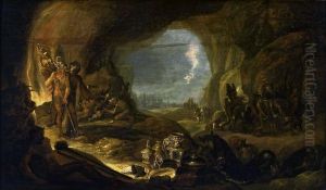 Funeral of a rich man. by Cornelis Saftleven