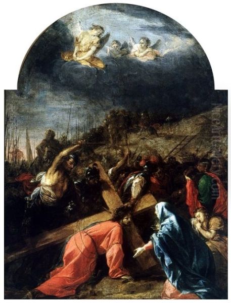 Jesus falls the first time. - view 1