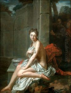 Susanna and the Elders. by Jean-Baptiste Santerre