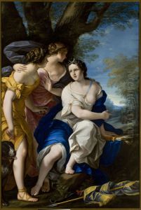 Diana with nymphs by Felice Torelli