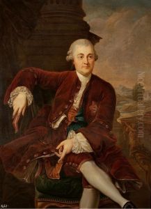 Portrait of Kazimierz Poniatowski. by Marcello Bacciarelli