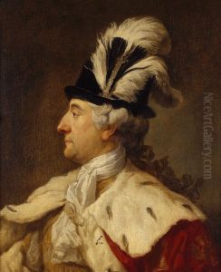 Portrait of Stanislaus Augustus Poniatowski in a feathered hat.