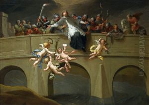 Martyrdom of St. John Nepomuk. by Szymon Czechowicz