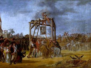 Hanging of traitors in effigie (September 29, 1794 during the Kosciuszko Uprising).
