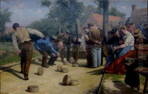 The Game of Bourle in Flanders by Remy Cogghe