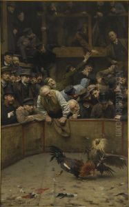 Cockfight in Flanders by Remy Cogghe