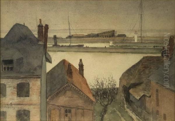 The Harbour at Etaples - view 1