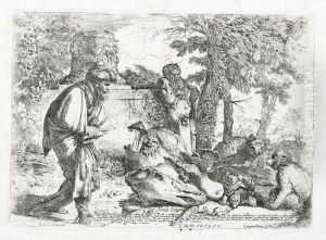 The Philosopher Diogenes Seeking An Honest Man by Giovanni Francesco Castiglione
