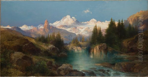 A Snowy Mountain Range (Path of Souls, Idaho) - view 1
