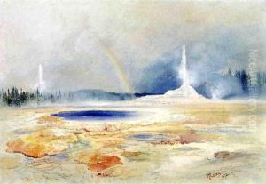 "The Castle Geyser, Fire Hole Basin" by Thomas Moran