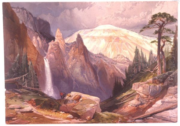 Tower Falls and Sulphur Mountain, Yellowstone - view 1