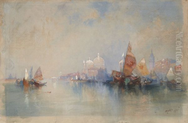 The Lagoon Looking toward Santa Maria della Salute - view 1