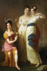 Three muses - Mazarakowa, Lekczynska, Wendowa by Jozef Peszka