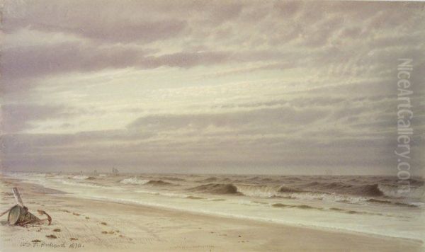 Beach Scene with Barrel and Anchor - view 1