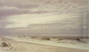 Beach Scene with Barrel and Anchor by William Trost Richards