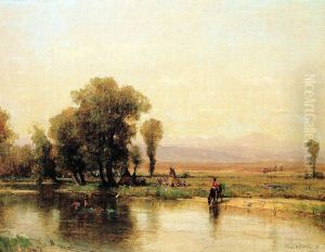 Encampment along the Platte by Worthington Whittredge