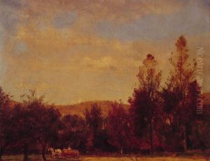 Gathering the Buckwheat by Worthington Whittredge
