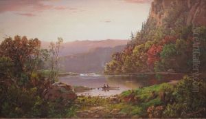 On Valley River, Virginia by William Louis Sonntag, Sr.