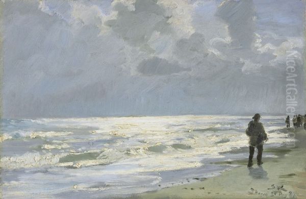 Uvejr over havet - view 1