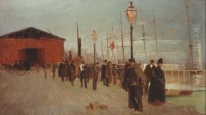 Figures en el port by Ramon Casas