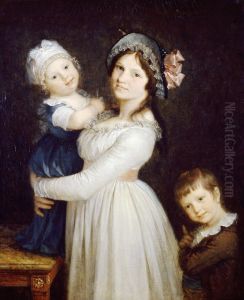 Portrait de Madame Georges Anthony et ses deux fils by Pierre-Paul Prud'hon