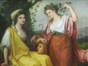 Portrait of Domenica Morghen as Tragedy and Maddalena Volpato as Comedy (Tragedy and Comedy).