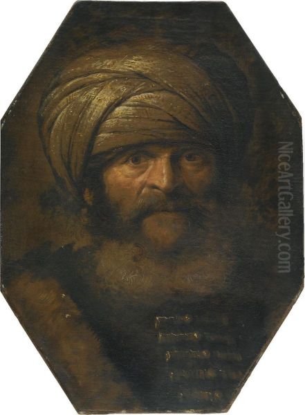 A Bearded Man Wearing A Turban - view 1